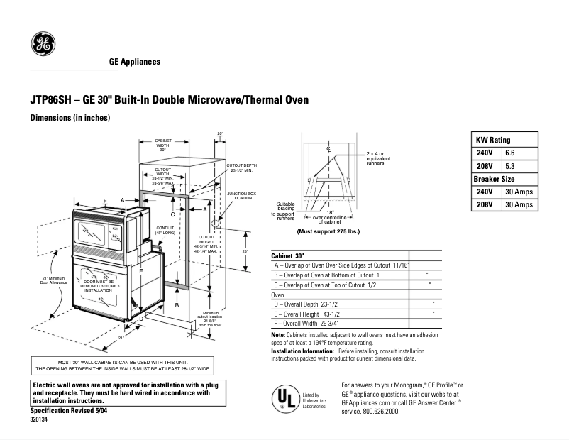 Imagen de la primera página del manual del dispositivo JTP86SHSS