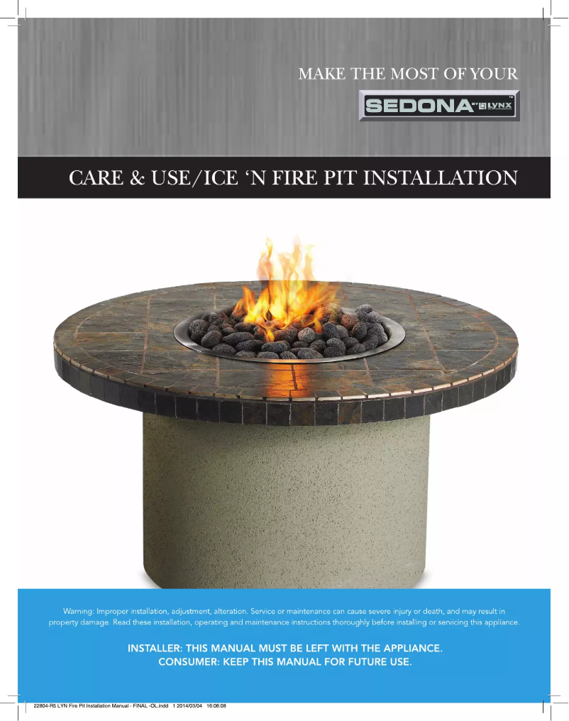 Page 1 de la notice Manuel utilisateur Lynx LFPS-C