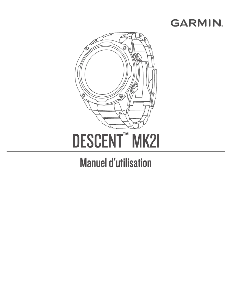 Image de la première page du manuel de l'appareil Descent Mk2i