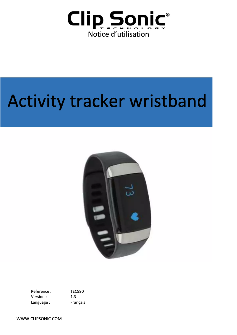 Imagen de la primera página del manual del dispositivo TEC580