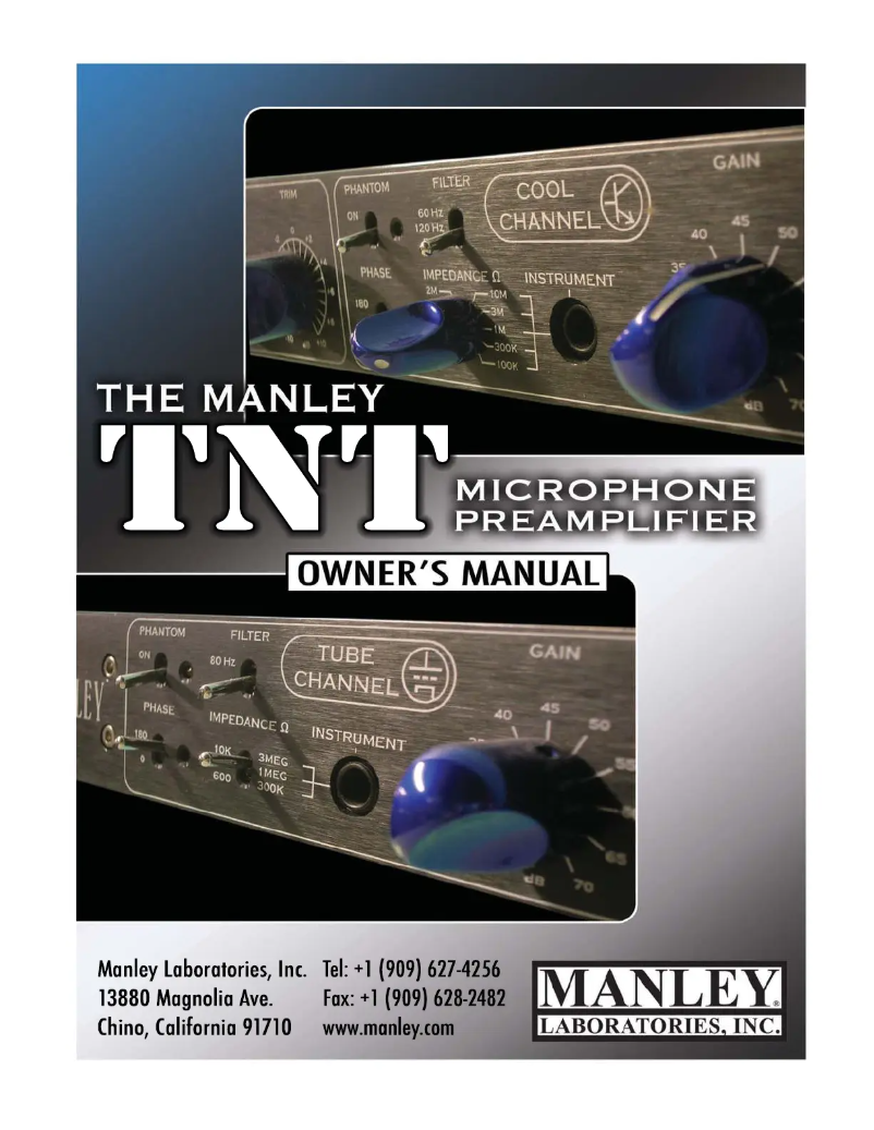 Image de la première page du manuel de l'appareil TNT