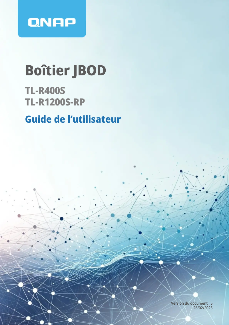 Page n°1 - Manuel utilisateur QNAP TL-R400S