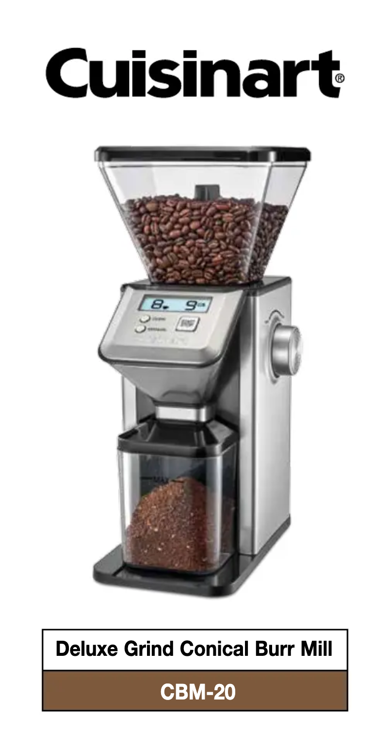 Image de la première page du manuel de l'appareil CBM-20