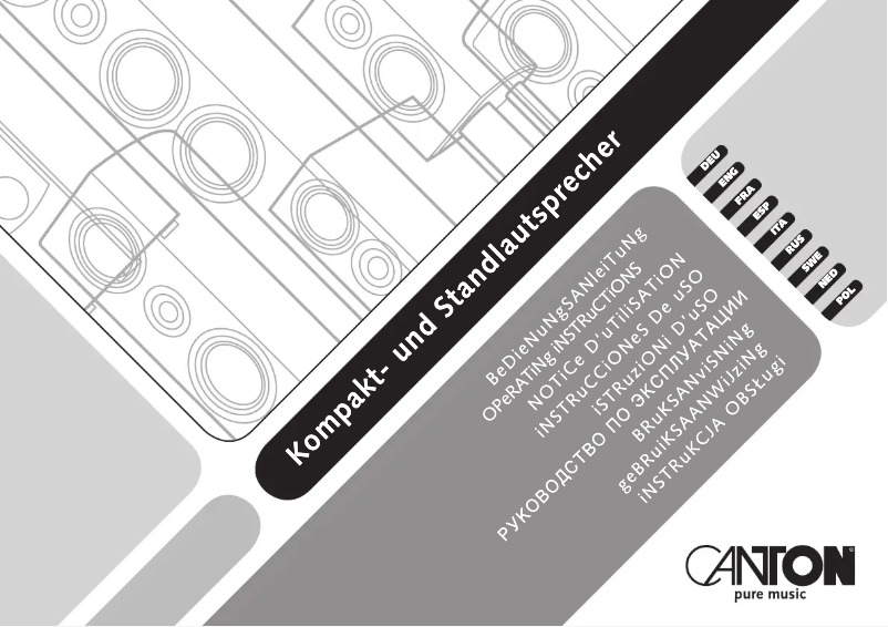 First page image of the manual for Townus 30