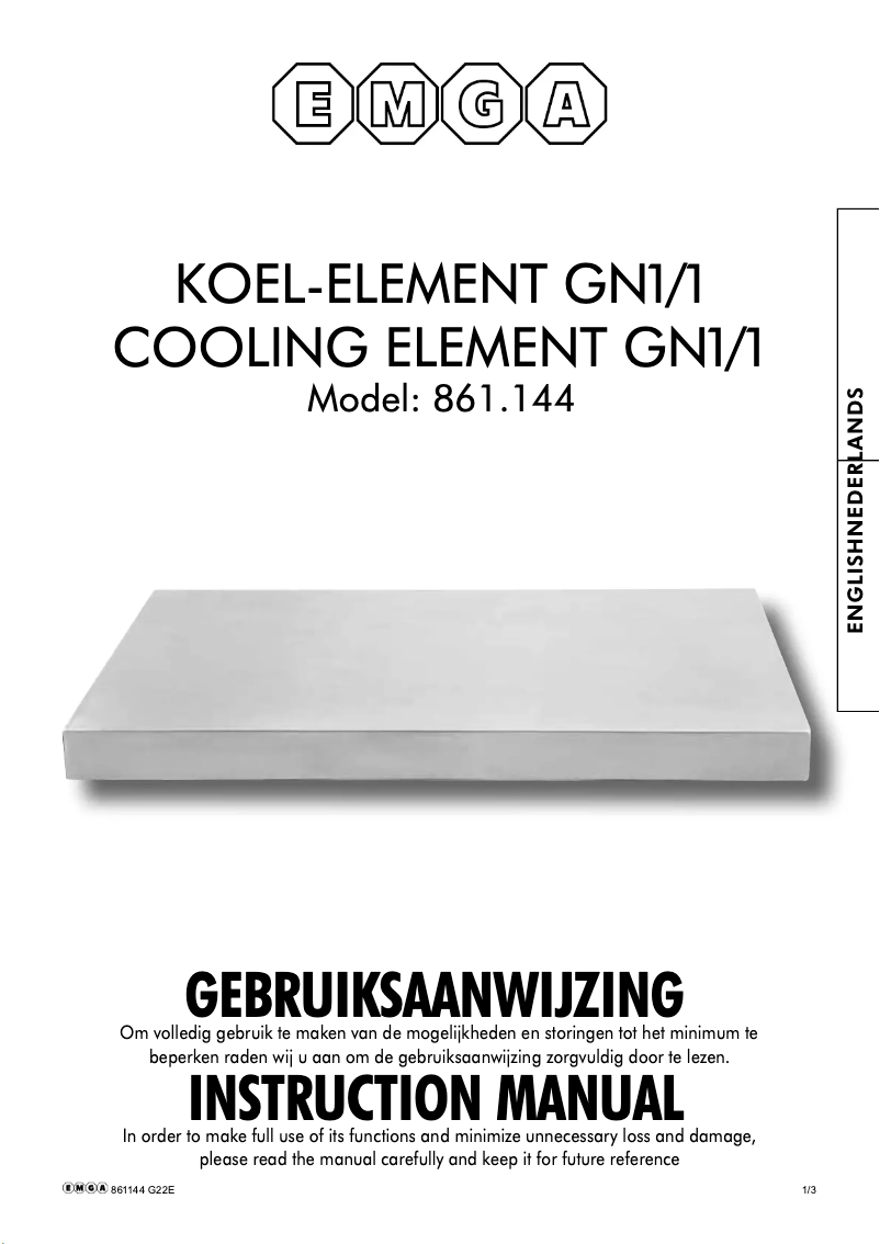 Página 1 del manual Manual de usuario Emga 861.144