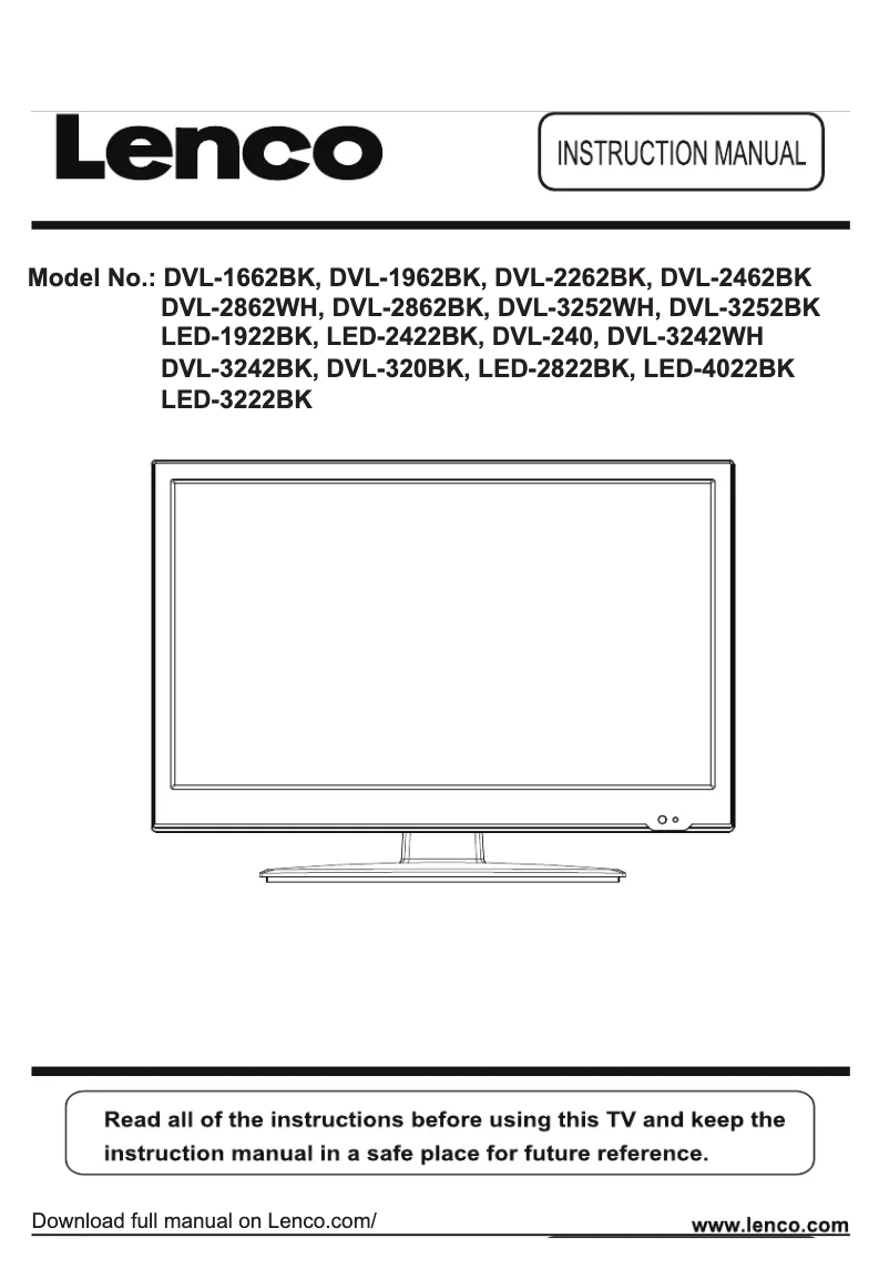 Image de la première page du manuel de l'appareil LED-3222