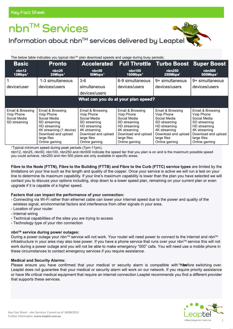 Page 1 de la notice Manuel utilisateur Leaptel NBN 50