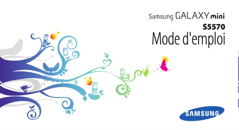 Image de la première page du manuel de l'appareil Galaxy Mini GT-S5570