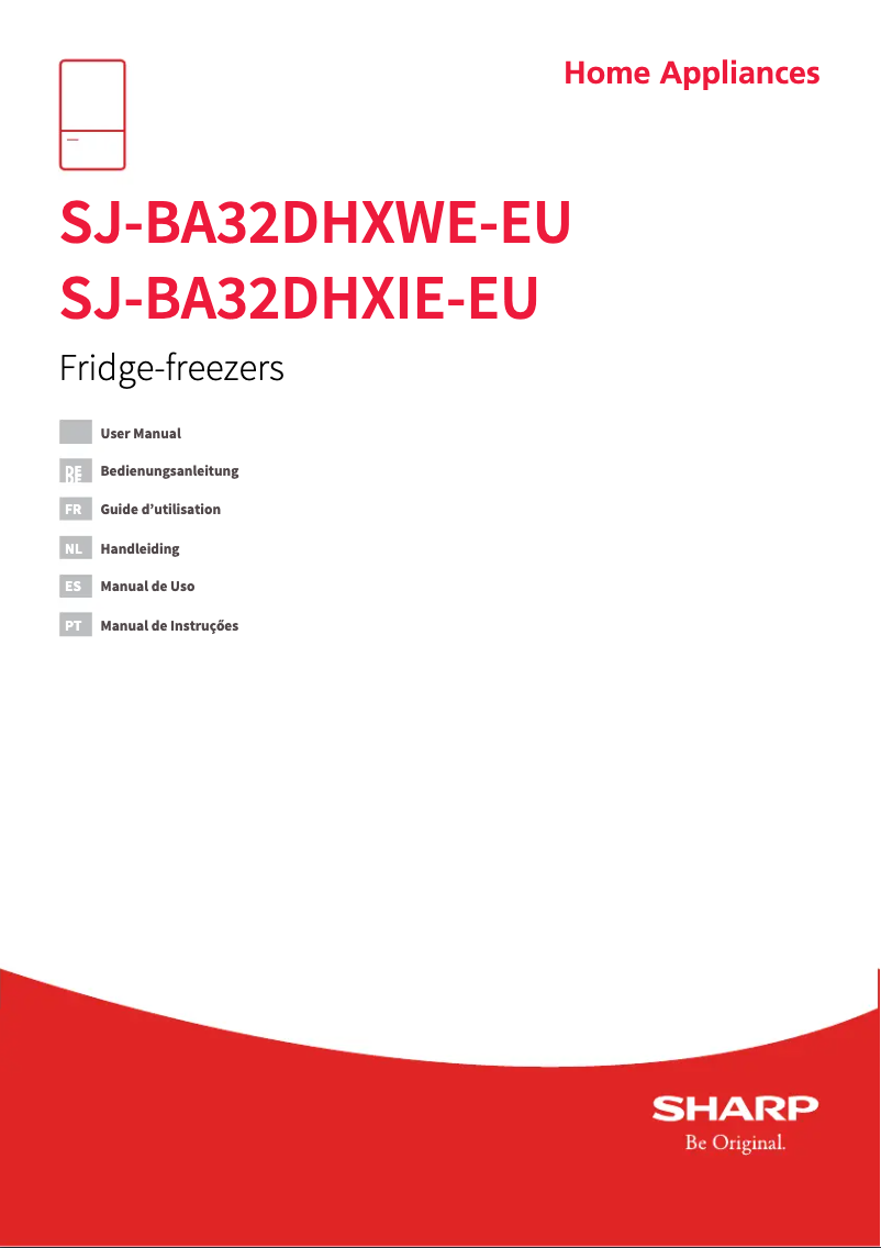 Page 1 de la notice Manuel utilisateur Sharp SJ-BA32DHXWE-EU