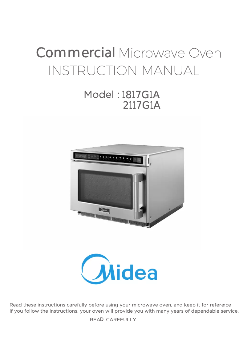 Image de la première page du manuel de l'appareil 2117G1A