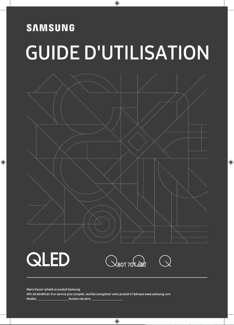 Page 1 de la notice Manuel utilisateur Samsung QA65Q80TAK