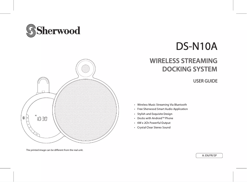 Image de la première page du manuel de l'appareil DS-N10A