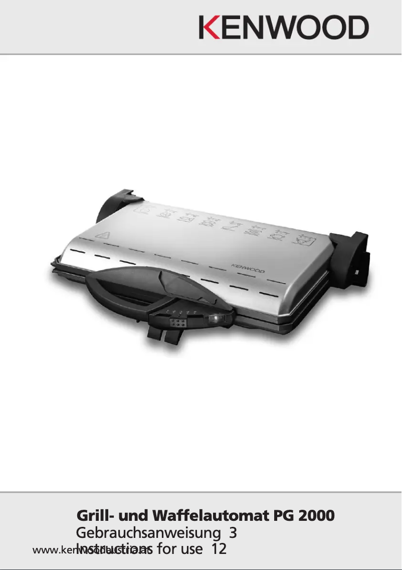 Page 1 de la notice Manuel utilisateur Kenwood PG2000