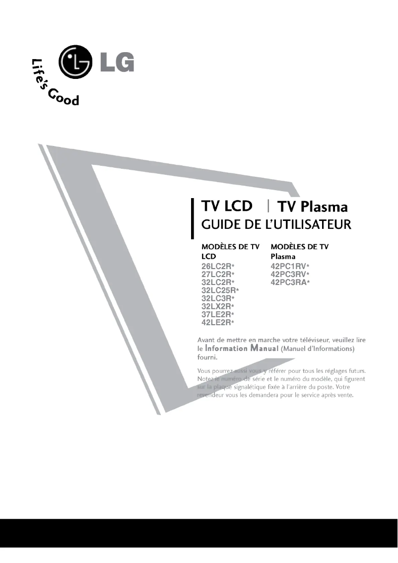 Imagen de la primera página del manual del dispositivo 32LC2RA
