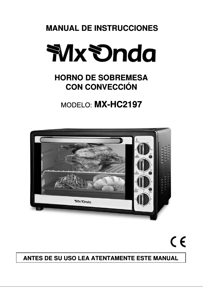 Image de la première page du manuel de l'appareil MX-HC2197
