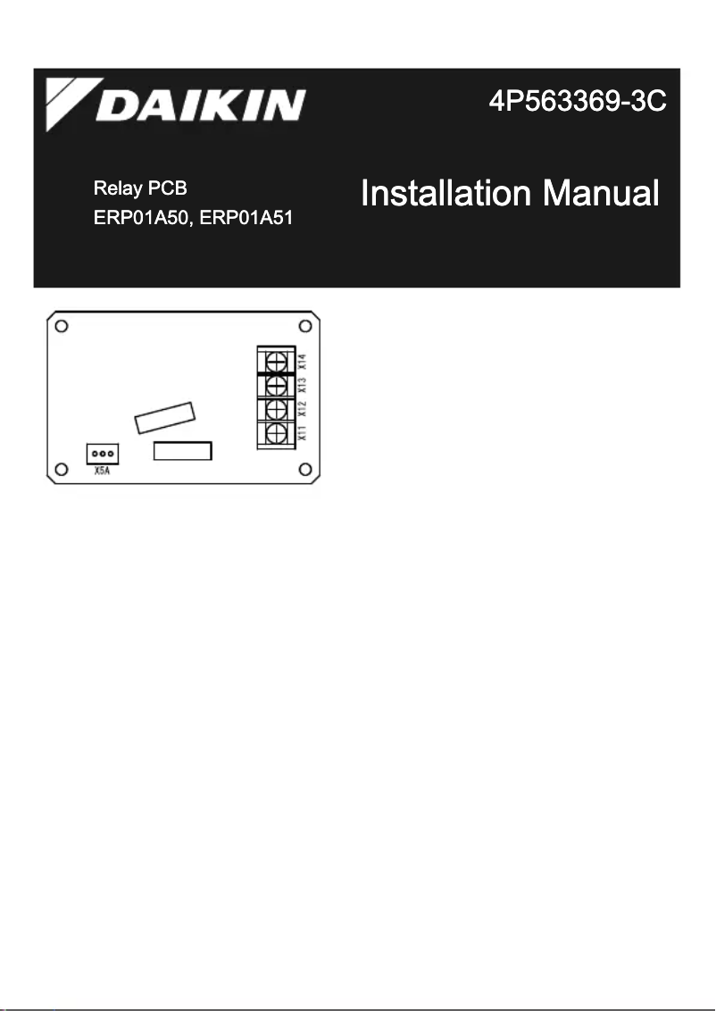Página 1 del manual Manual de usuario Daikin ERP01A51