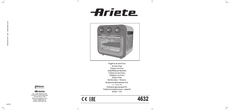 Page n°1 - Manuel utilisateur Ariete 4632