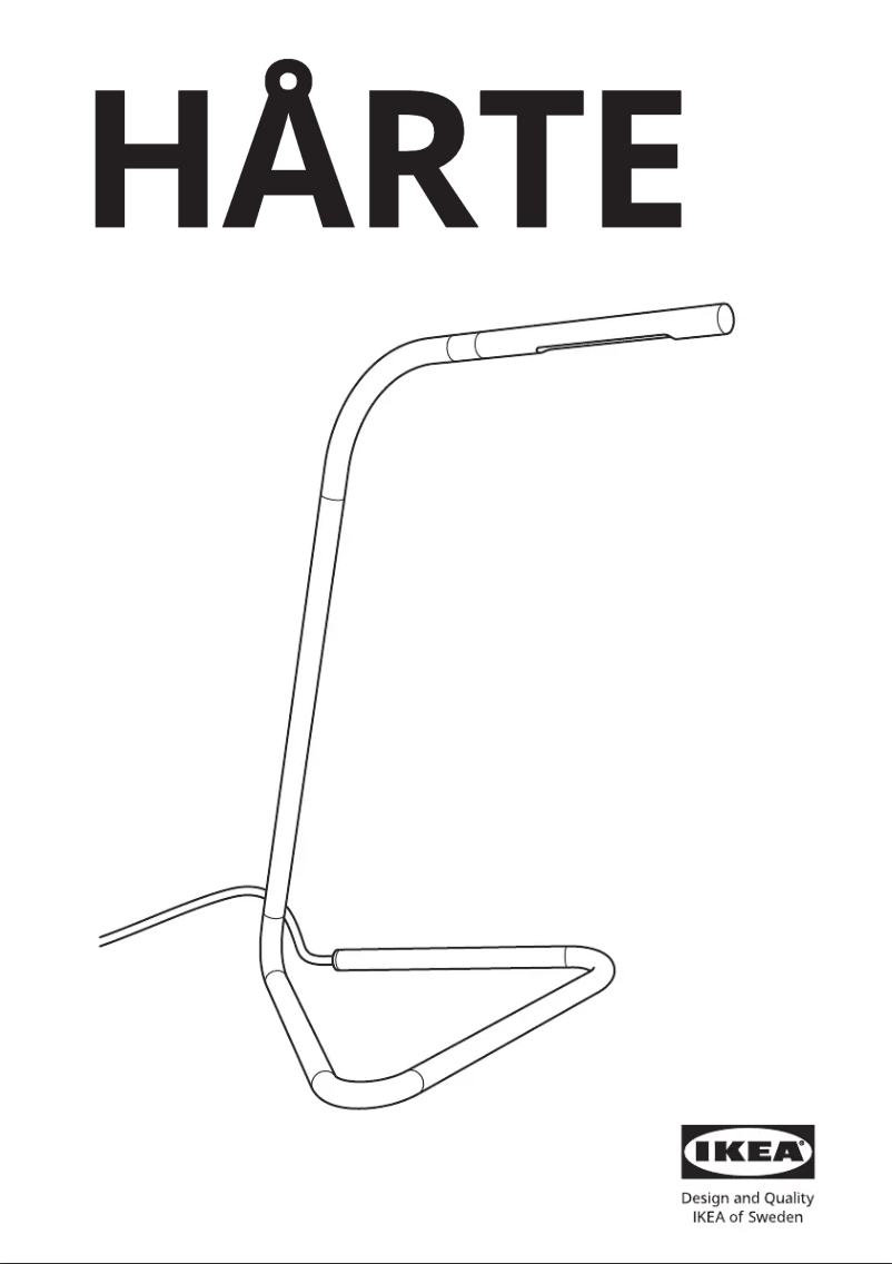 Page 1 de la notice Manuel utilisateur Ikea HÅRTE 305.350.05