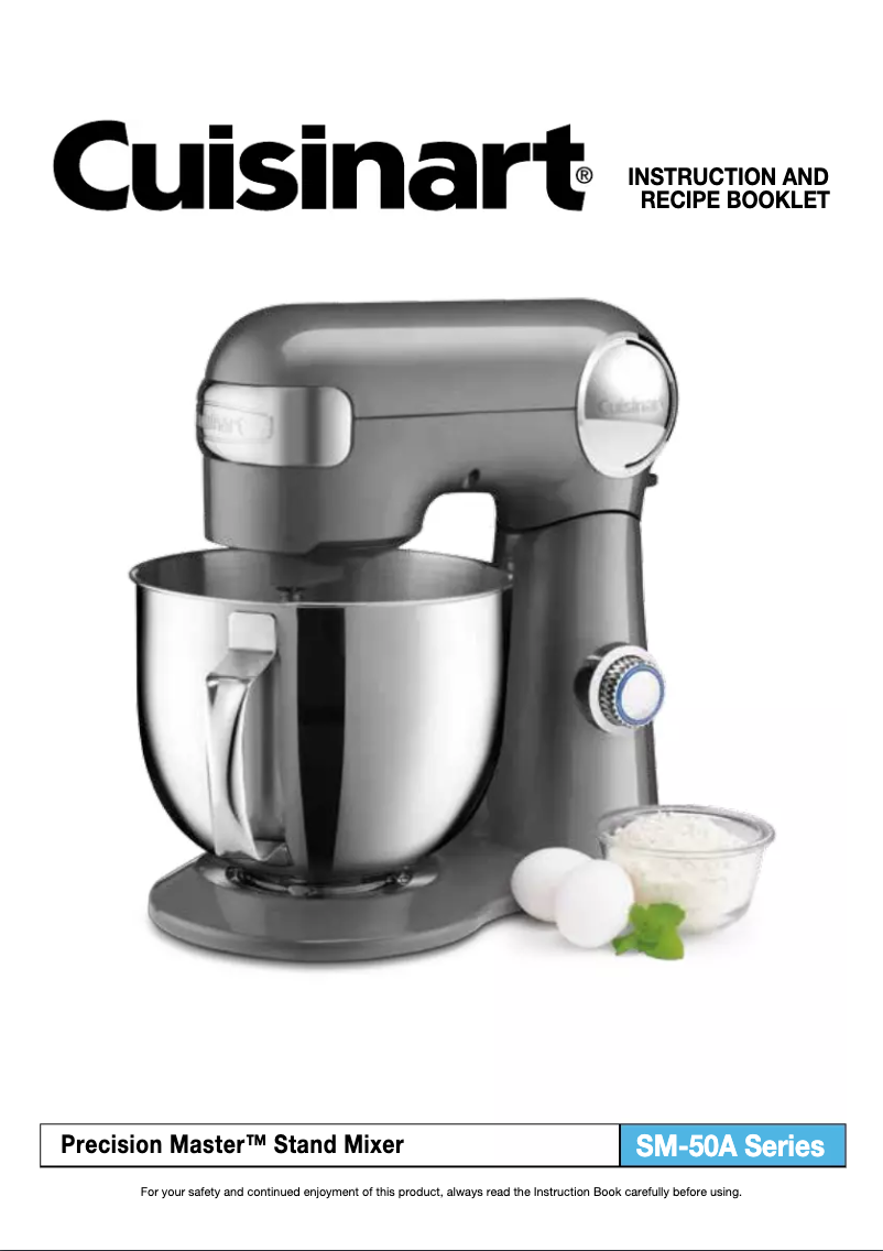 Page n°1 - Manuel utilisateur Cuisinart Precision Master SM-50A
