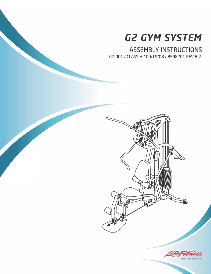Page 1 de la notice Manuel utilisateur Life Fitness G2
