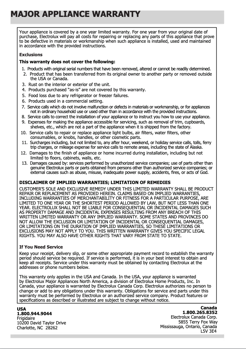 Image de la première page du manuel de l'appareil FGID2466QF