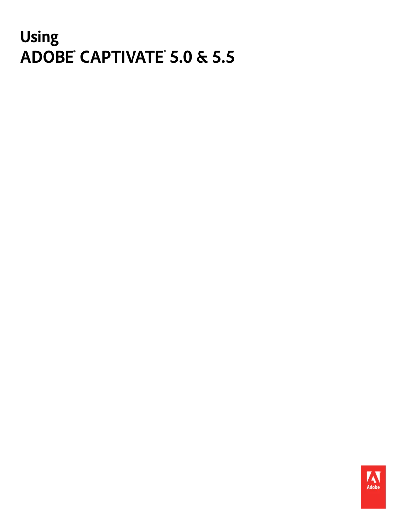 Image de la première page du manuel de l'appareil Captivate CS 5.5 (Mac)
