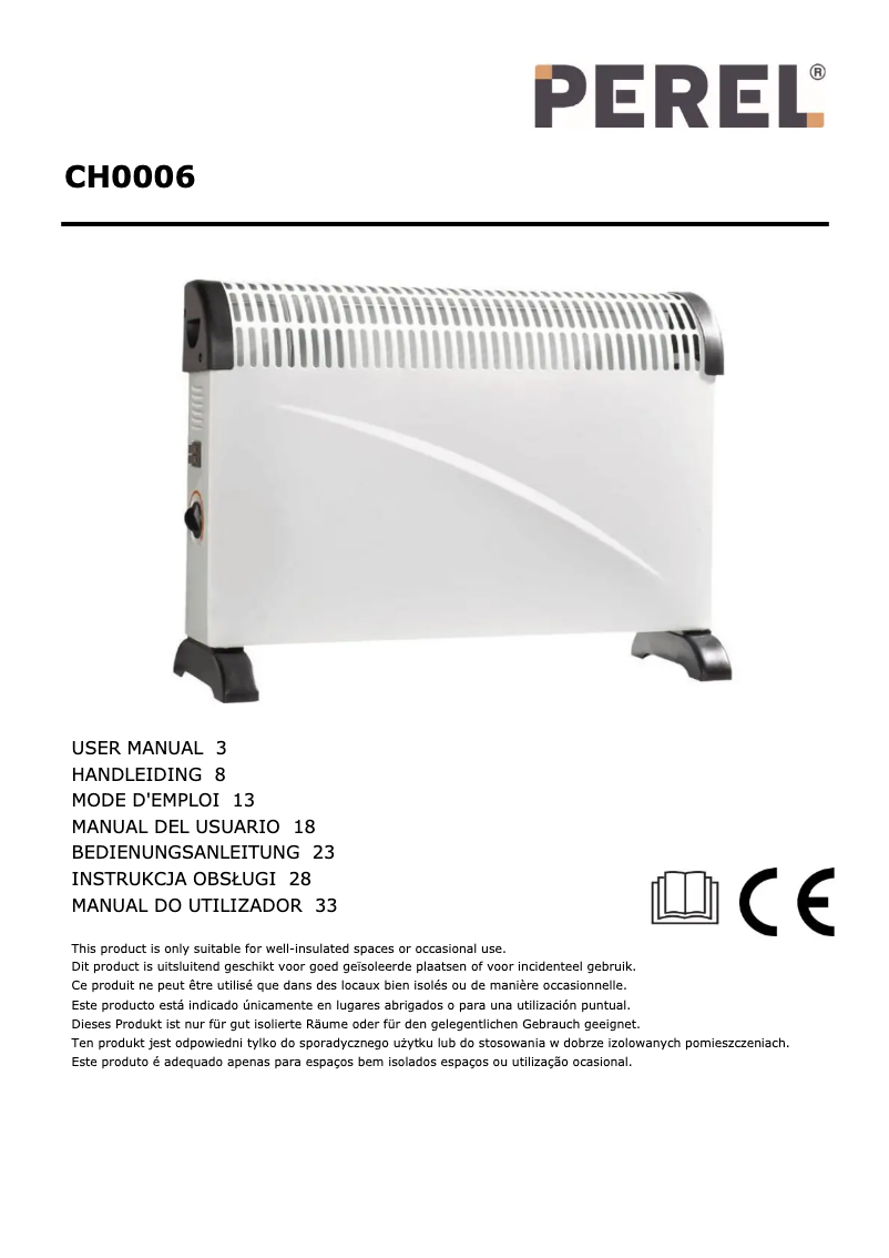 Image de la première page du manuel de l'appareil CH0006