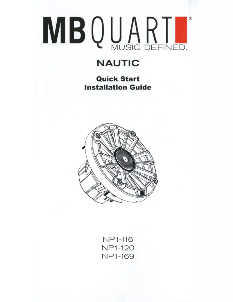 Page n°1 - Mode d'emploi MB Quart NP1-169