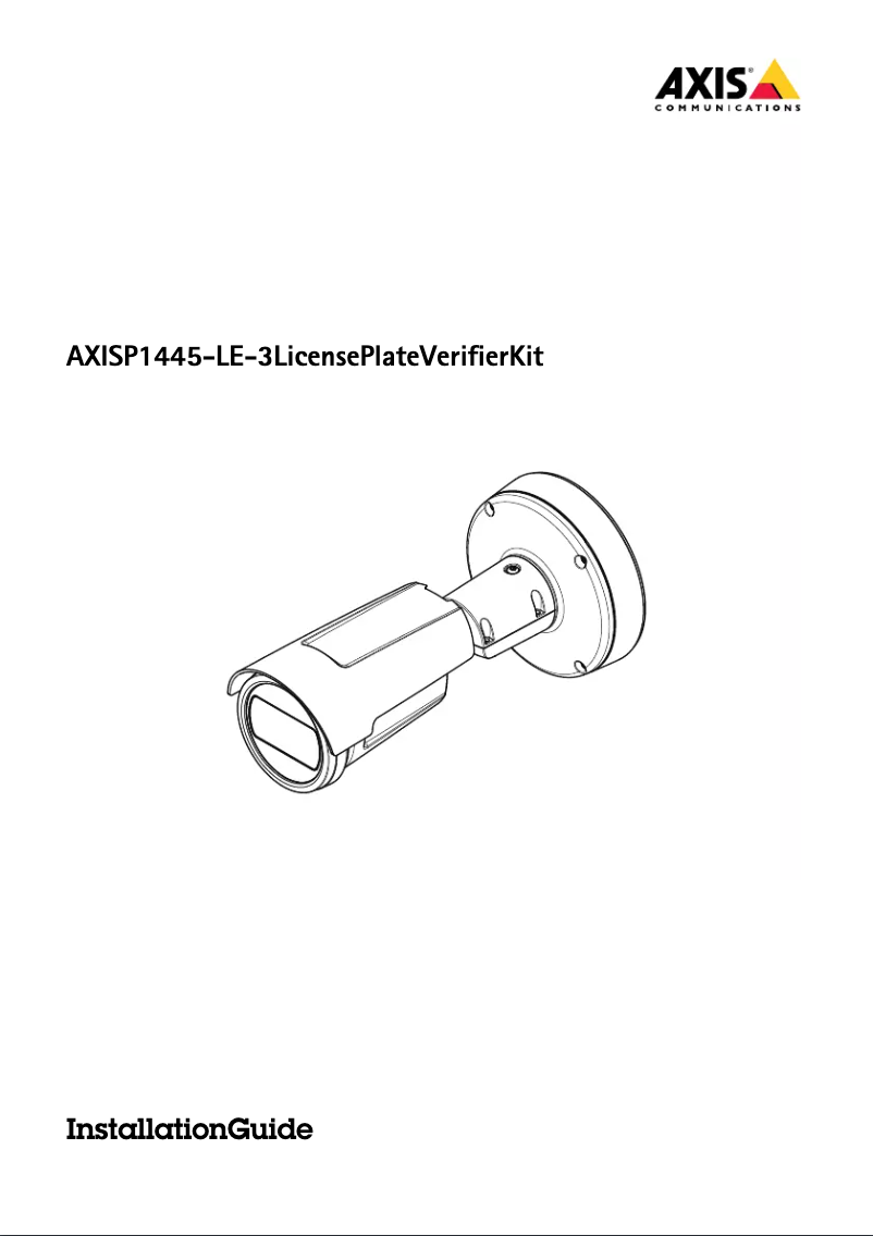 Image de la première page du manuel de l'appareil P1445-LE-3