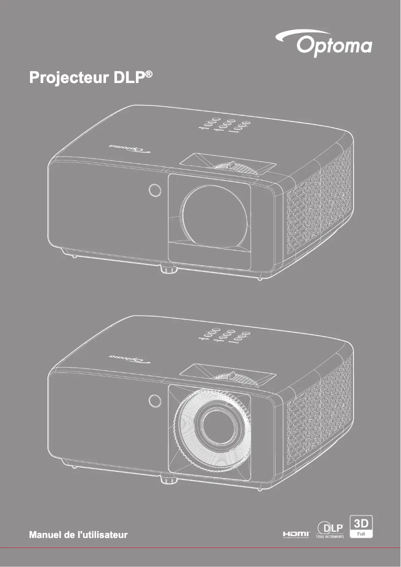 Page n°1 - Manuel utilisateur Optoma ZH420