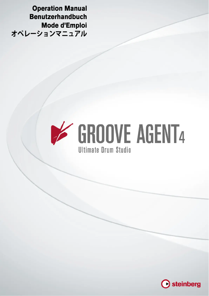 Image de la première page du manuel de l'appareil Groove Agent 4