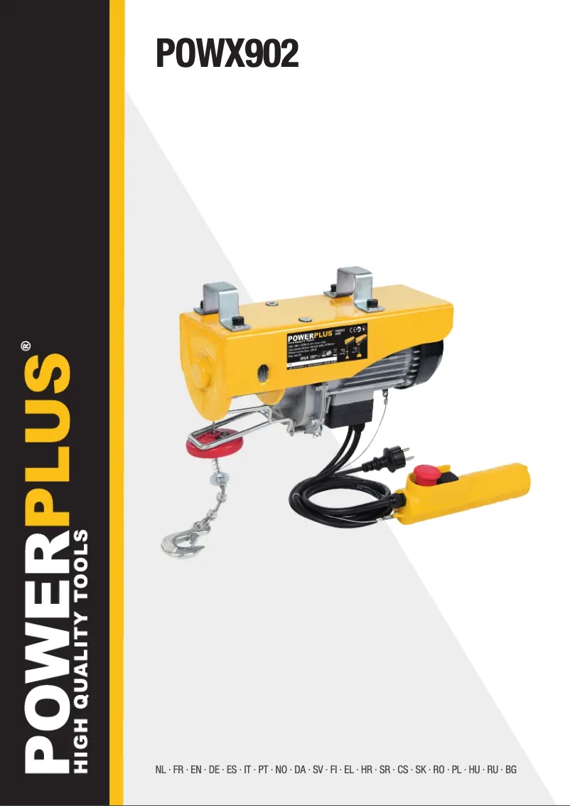 Page n°1 - Manuel utilisateur PowerPlus POWX902