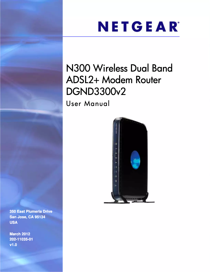 Page 1 de la notice Manuel utilisateur Netgear DGND3300v2