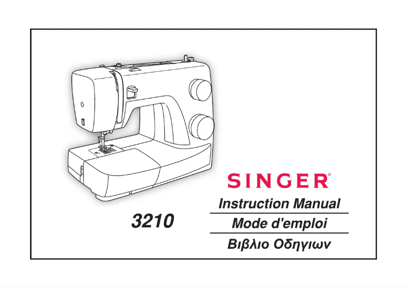 Page 1 de la notice Manuel utilisateur Singer 3210
