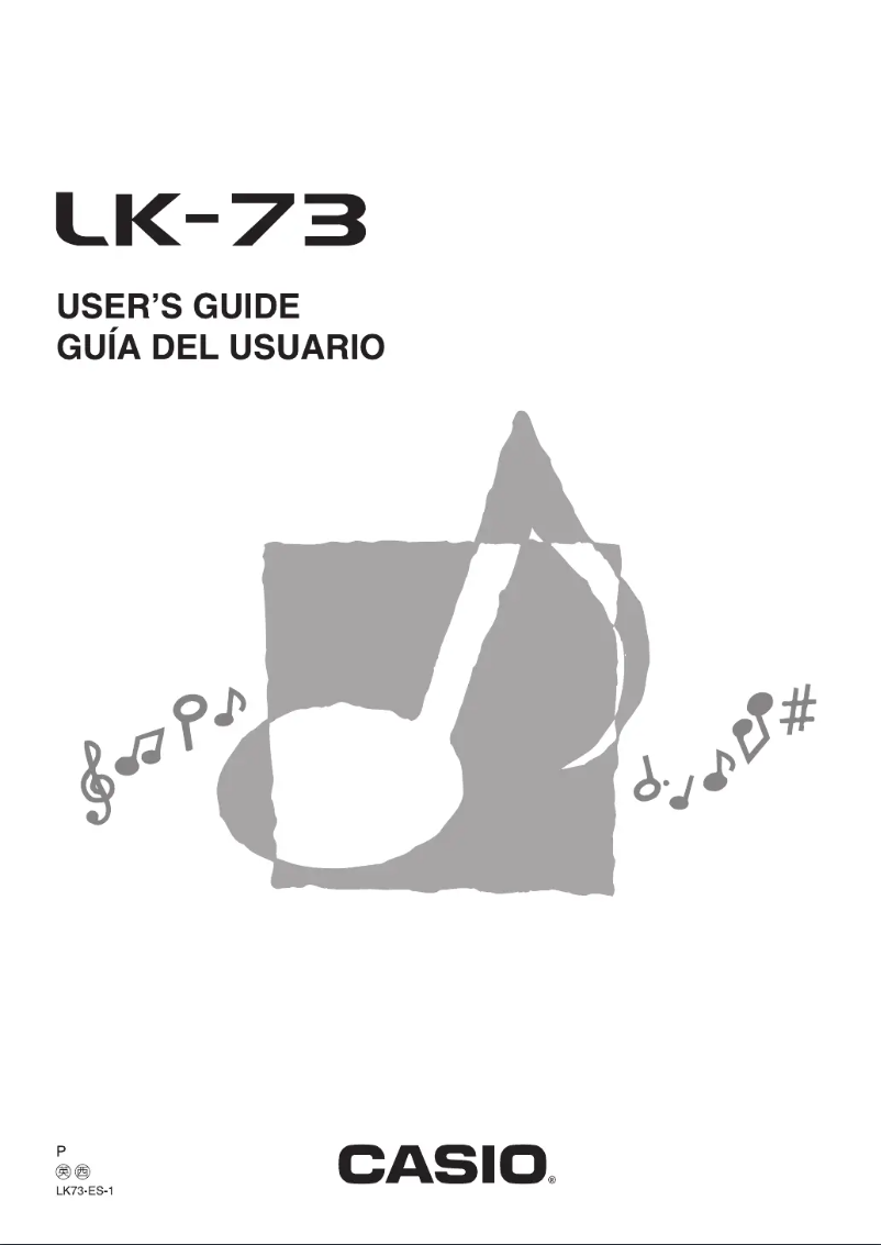 Página 1 del manual Manual de usuario Casio LK-73