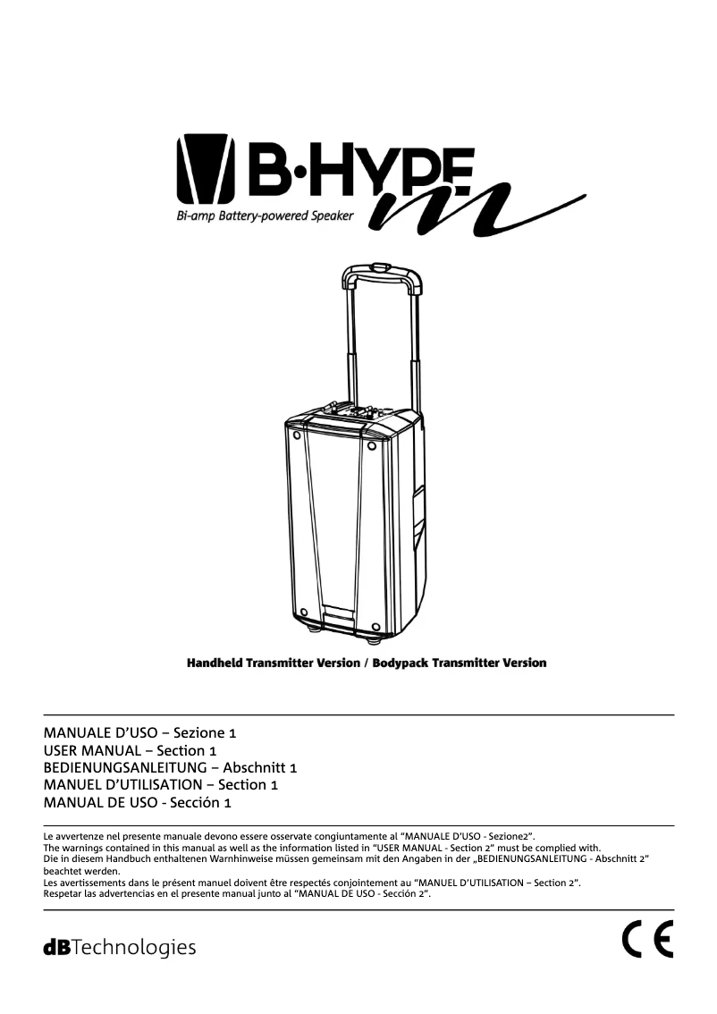 Image de la première page du manuel de l'appareil B-Hype Mobile BT