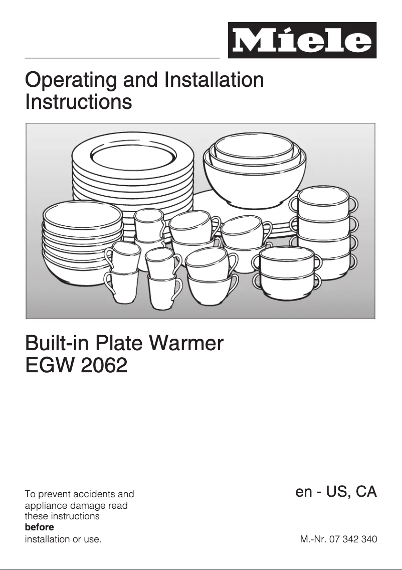 Imagen de la primera página del manual del dispositivo EGW 2062