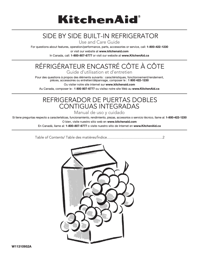 Image de la première page du manuel de l'appareil KBSD602ESS