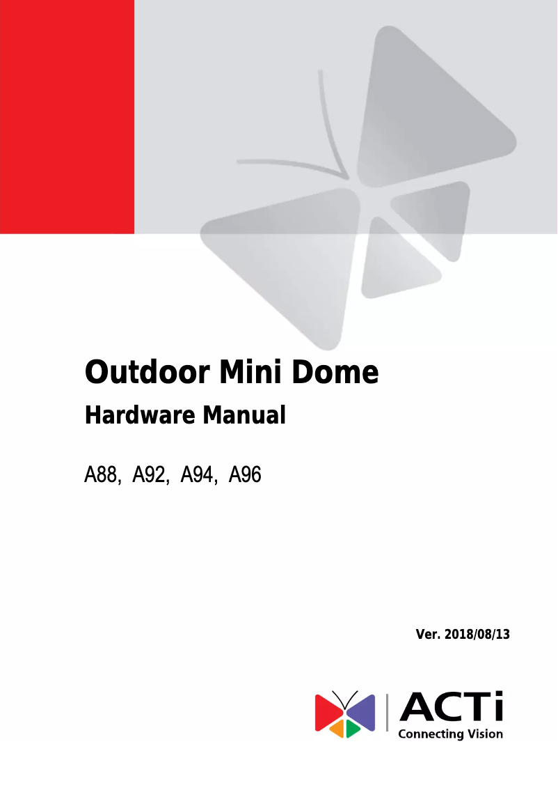 Image de la première page du manuel de l'appareil A94