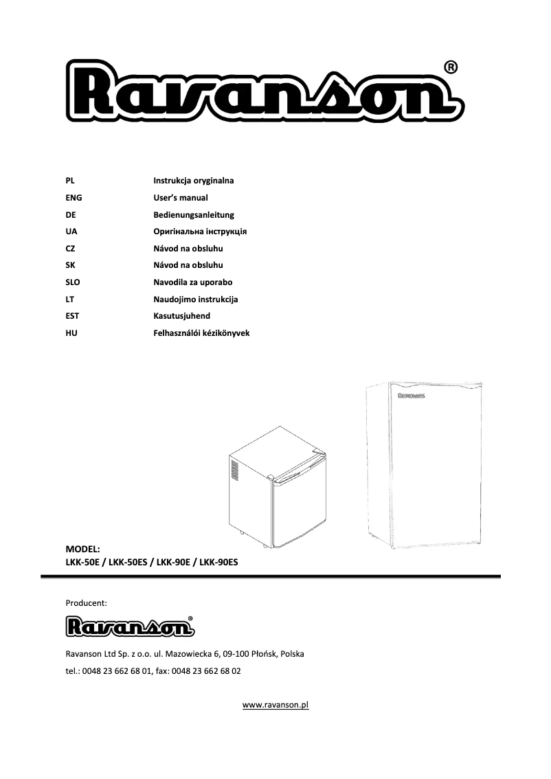 Image de la première page du manuel de l'appareil LKK-90ES