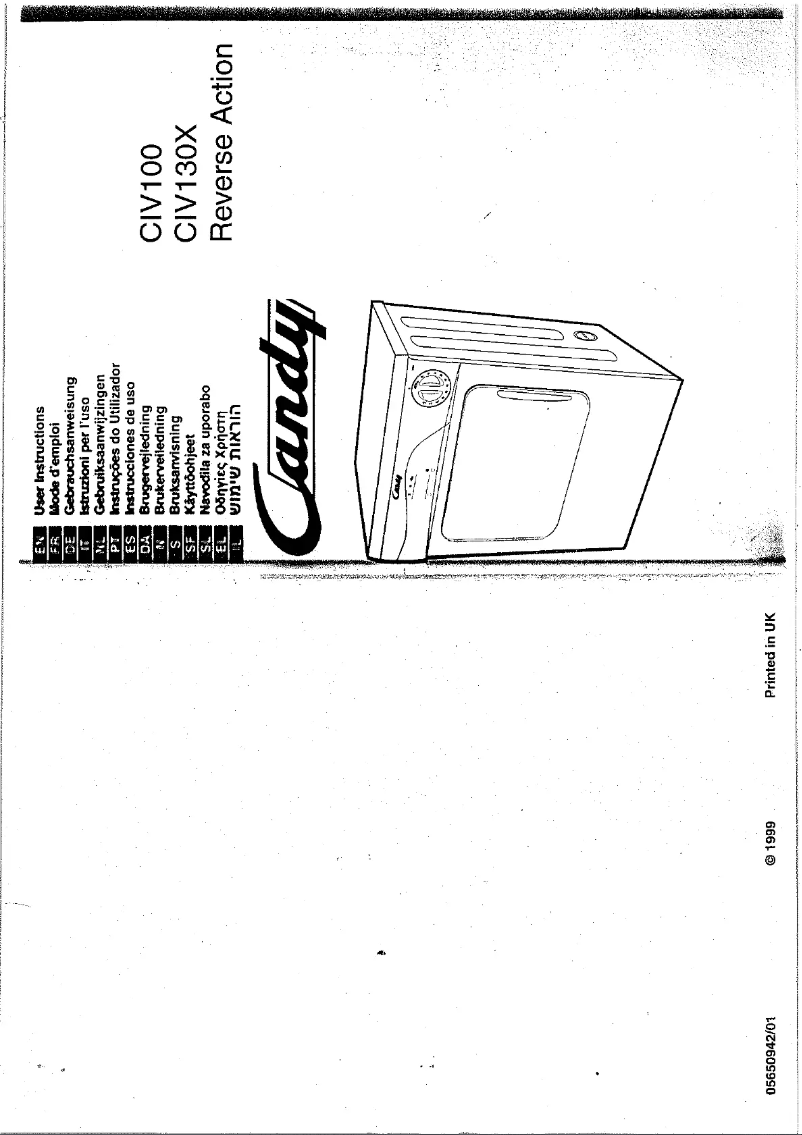 Image de la première page du manuel de l'appareil CIV 100 UK