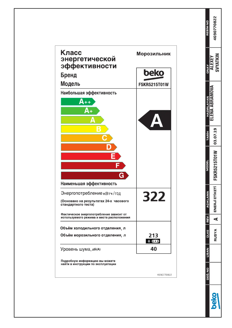 Image de la première page du manuel de l'appareil FSKR5215T01W