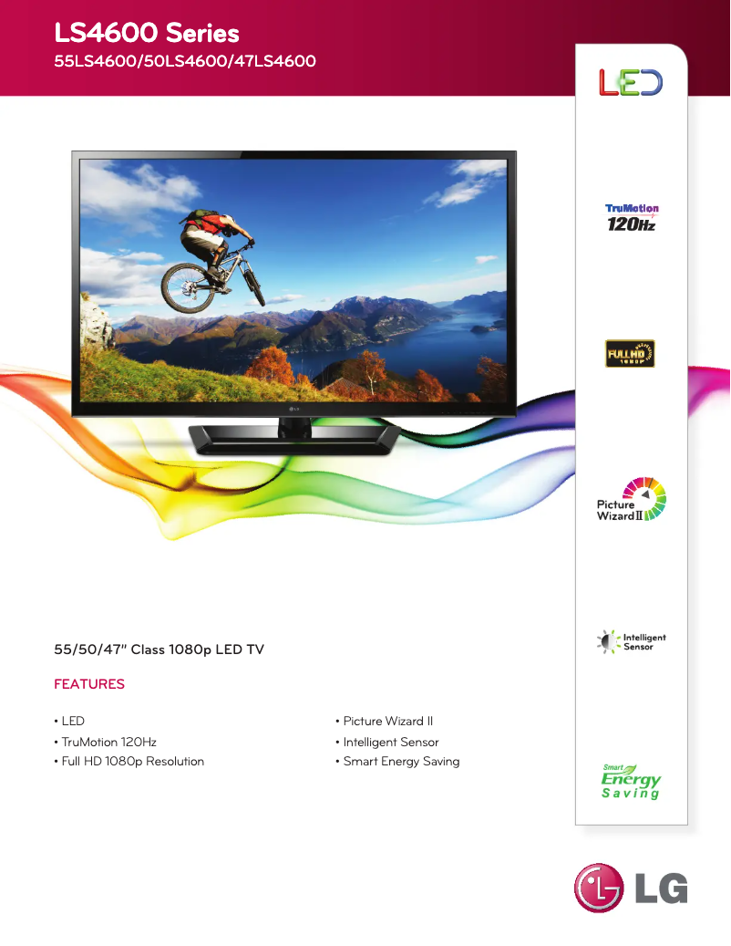 Image de la première page du manuel de l'appareil 47LS4600