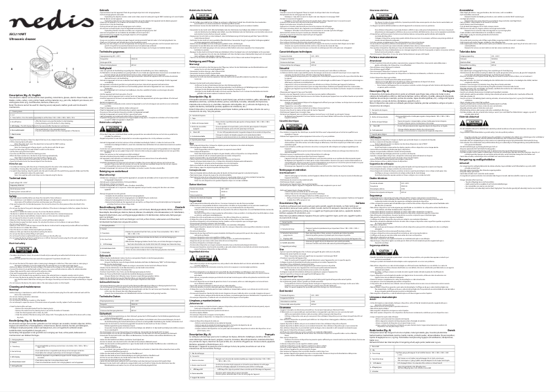 Page n°1 - Manuel utilisateur Nedis JECL110WT