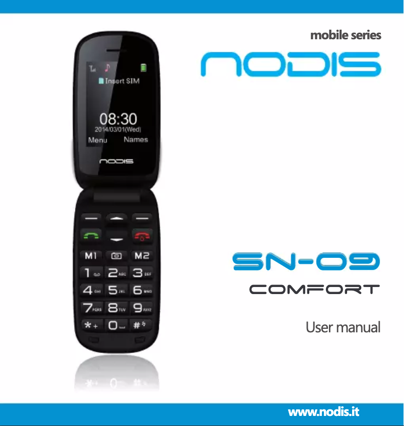 Page 1 de la notice Manuel utilisateur Nodis SN-09