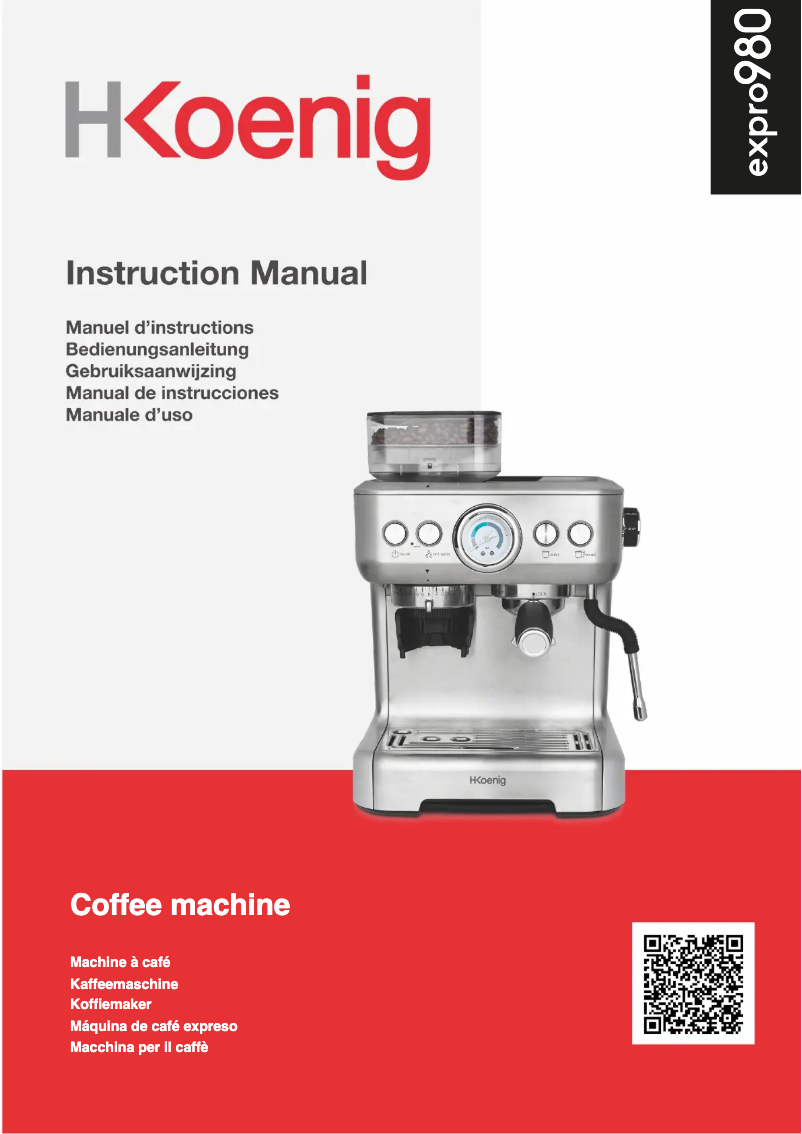 Page n°1 - Manuel utilisateur H.Koenig EXPRO980