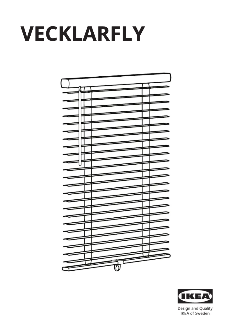 Image de la première page du manuel de l'appareil VECKLARFLY 005.837.00