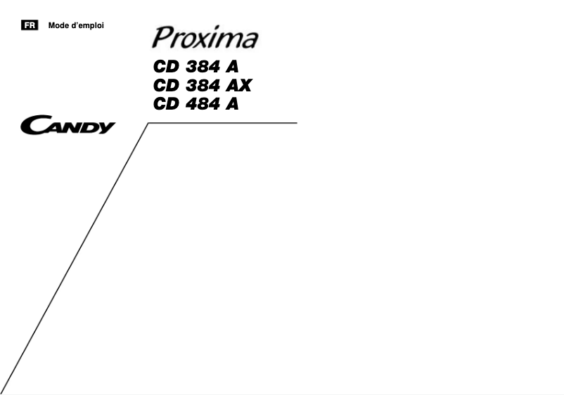 Page 1 de la notice Manuel utilisateur Candy LS CD 384 A