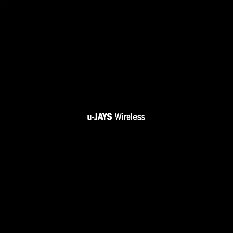 Image de la première page du manuel de l'appareil u-JAYS Wireless