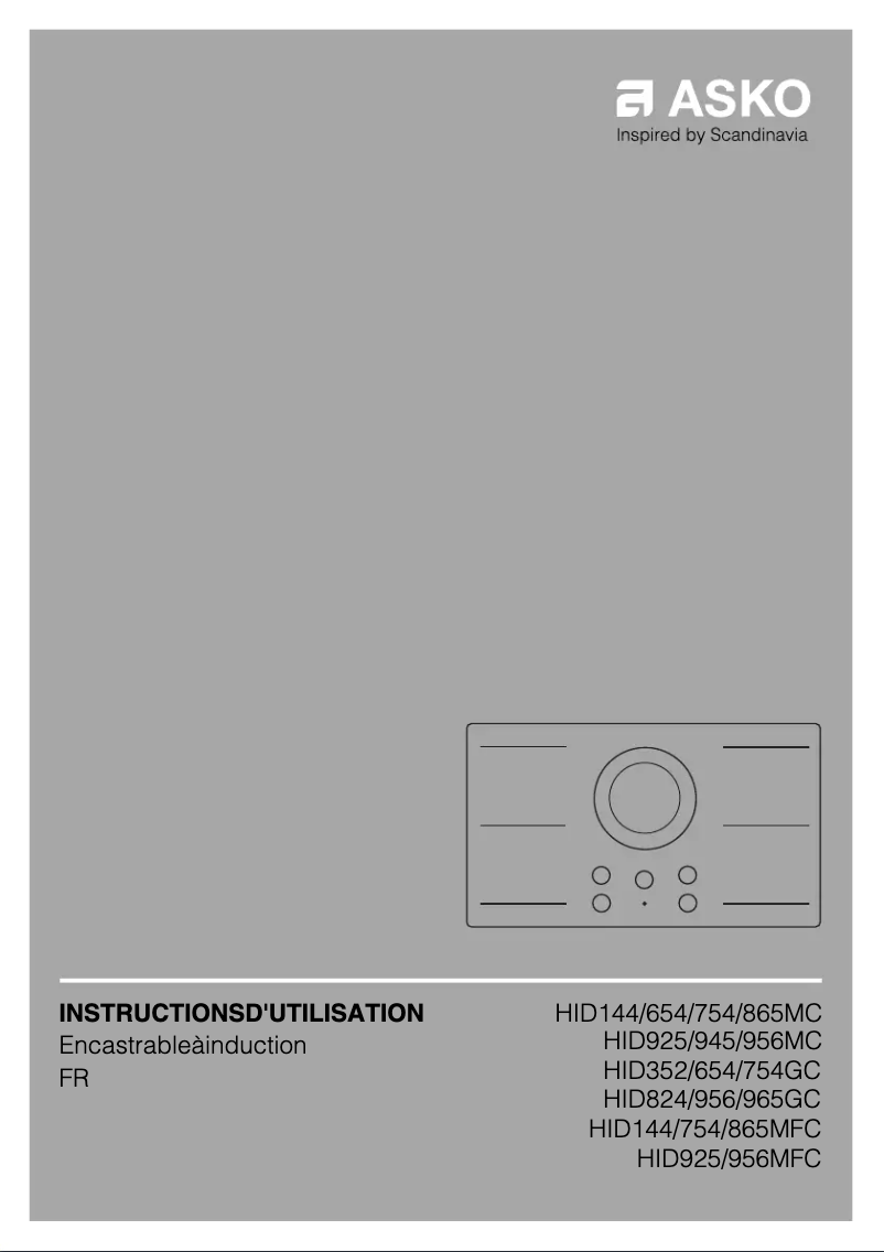 Page n°1 - Guide d'installation Asko HID352GC